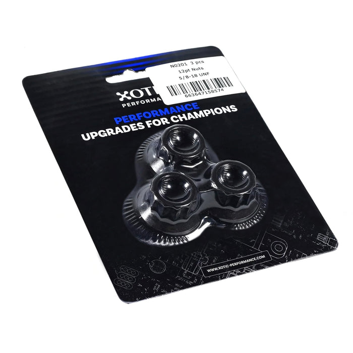 12 - Point Nuts 5/8 - 18", Socket Sizes 27mm x 3 pcs N0201