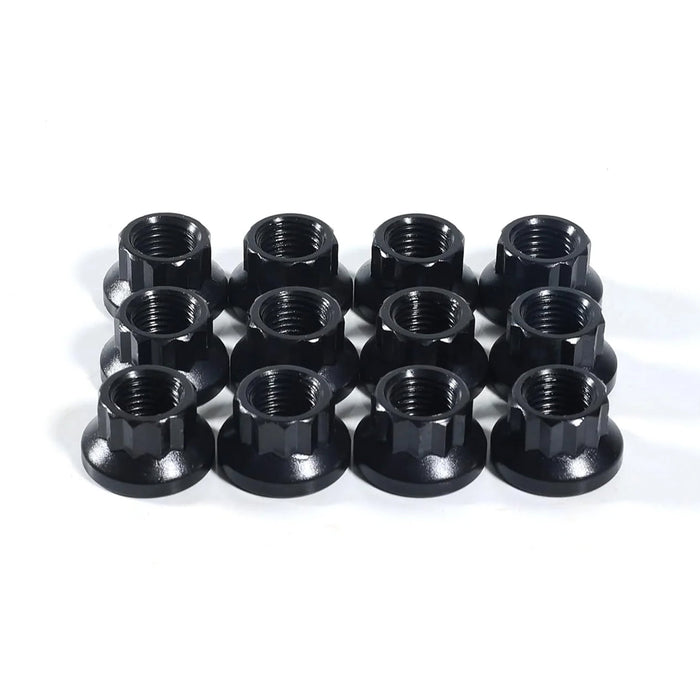 12 - Point Nuts 8mm x 1.00, Socket Size 10mm x 12 pcs N0902