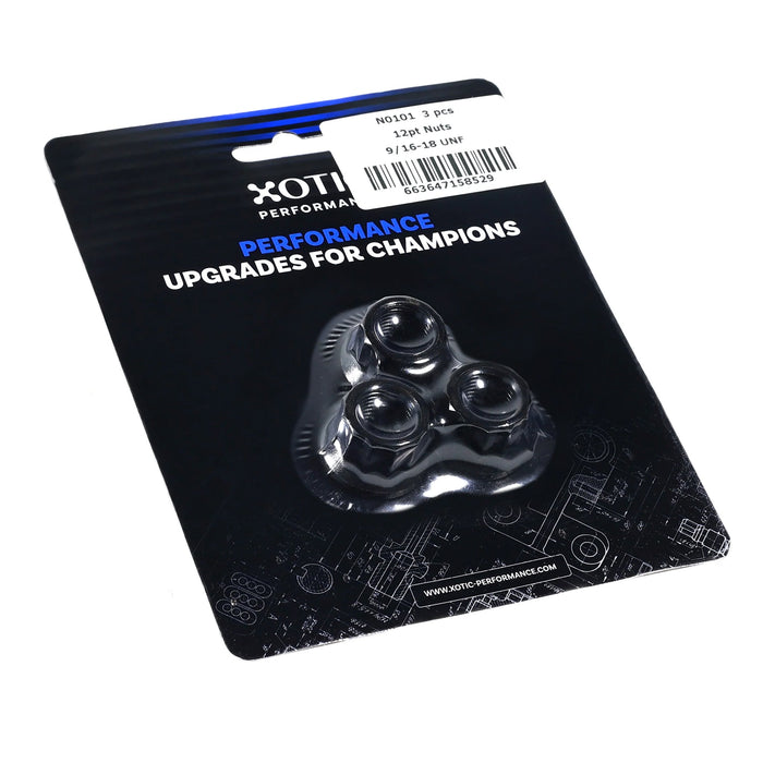 12 - Point Nuts 9/16" - 18, Socket Size 11/16" N0101