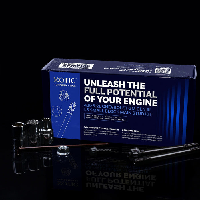 4.8 - 6.2L Chevy Gen III/LS Series Small Block Main Stud Kit MS334