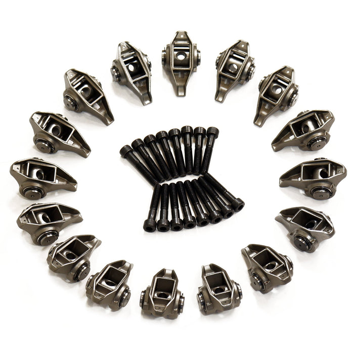4.8L, 5.3L, 5.7L, 6.0L - LS1 LS2, LS6, LQ4, LQ9, LM7 Rocker Arms with Bolts and Pre - Installed Trunion Kit. CP201