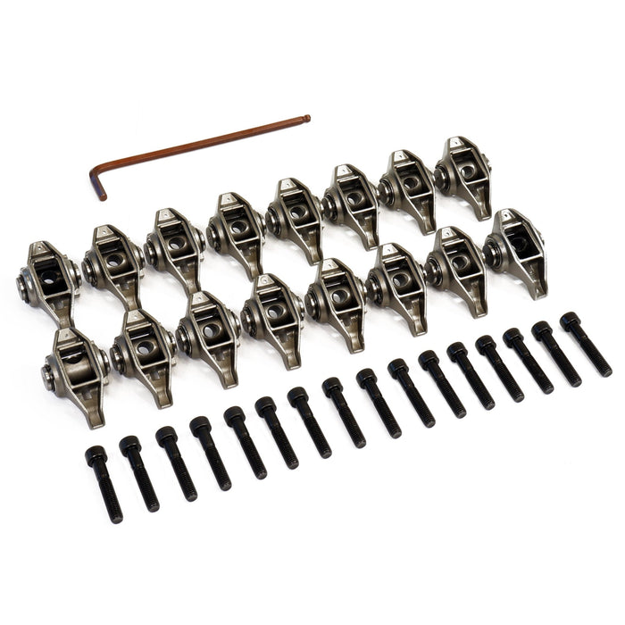 4.8L, 5.3L, 5.7L, 6.0L - LS1 LS2, LS6, LQ4, LQ9, LM7 Rocker Arms with Bolts and Pre - Installed Trunion Kit. CP201