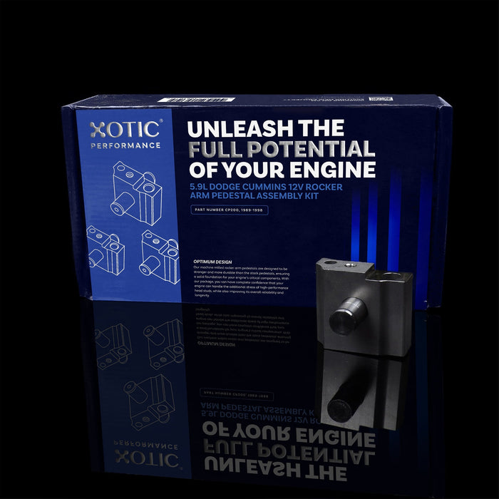 5.9L 12V Dodge Cummins Milled Rocker Arm Pedestal Assembly Kit for Head Studs CP200