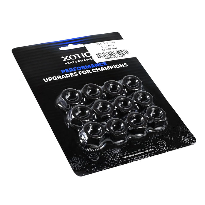 Hex Nut 1/2 in. - 20 RH Thread, Socket Size 3/4" x 12 pcs N1102