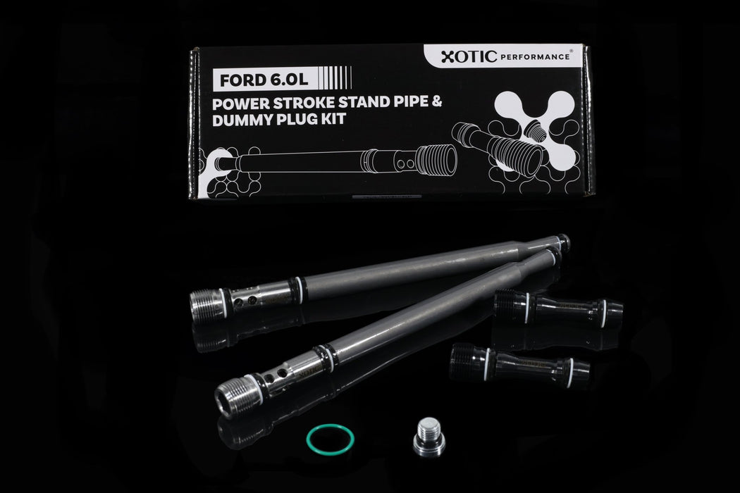 Stand Pipe & Dummy Plug Kit Replacement for 2004 - 2010 Ford 6.0L Power Stroke E/F - Series 6E7Z - 9A332 - B Fuel Supply Tube SP100