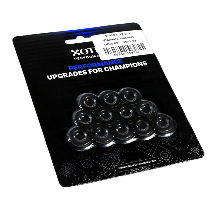 Standard Washer 0.31" ID, 0.55" OD, 0.120" Thickness x 12 pcs W0804