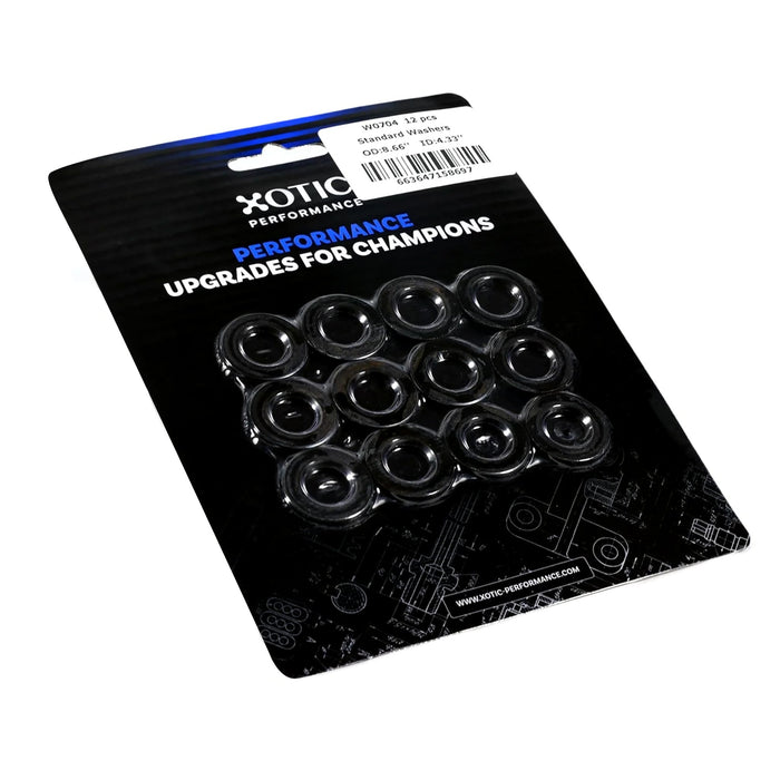 Standard Washer 0.44" ID, 0.88" OD, 0.120" Thickness x 12 pcs W0704