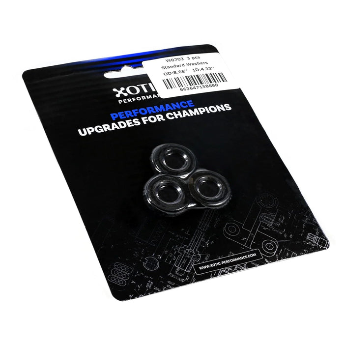 Standard Washer 0.44" ID, 0.88" OD, 0.120" Thickness x 3 pcs W0703