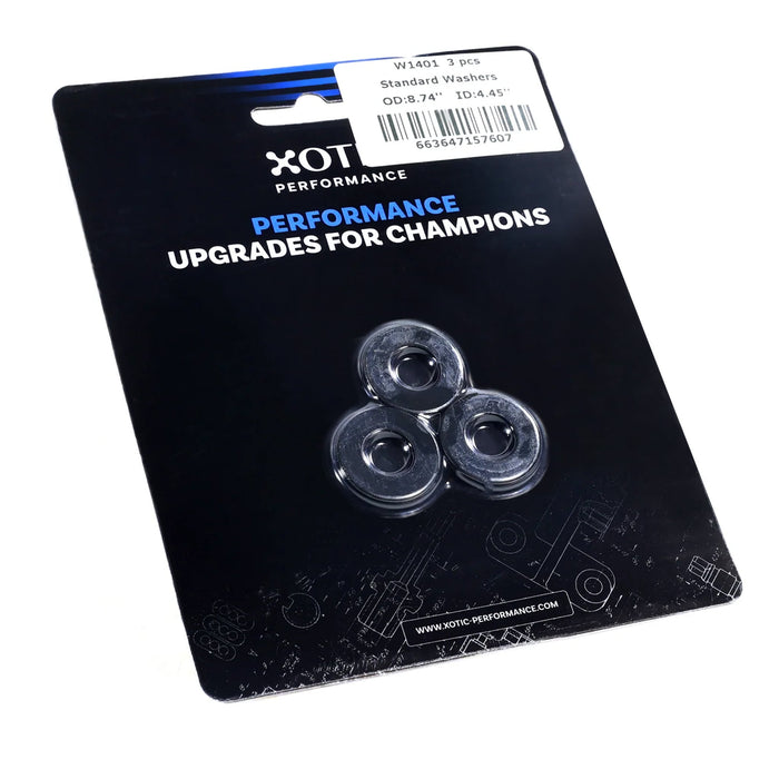 Standard Washer 0.44" ID, 0.88" OD, 0.120" Thickness x 3 pcs W1401