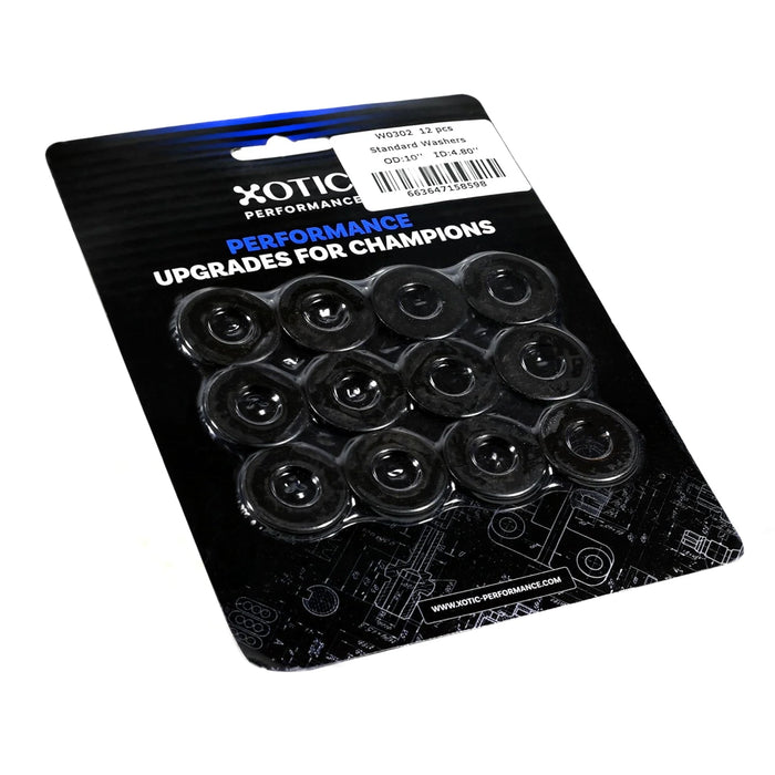 Standard Washer 0.472" ID, 0.995" OD, 0.120" Thickness x 12 pcs W0302