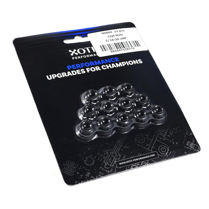 Torx 12 pt 7/16 - 20 UNF Nuts 12 pcs N0804