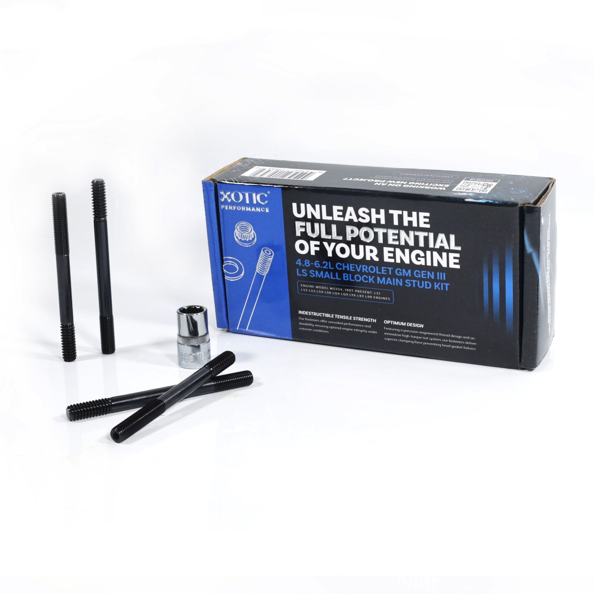 Engine Ground Bolts LS Engine Ground Strap Bolt Kit - 6 Point Black ...