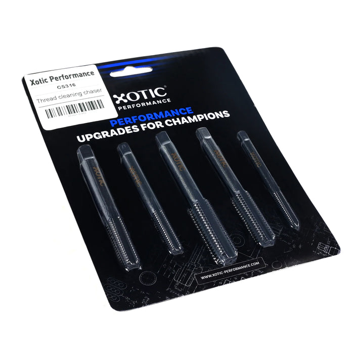 Thread Cleaning Chaser 5-pck 1/2-13, 1/4-20, 3/8-16, 7/16-14, 5/16-18