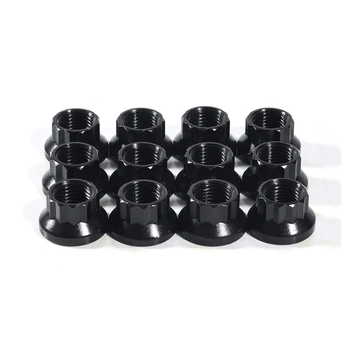 12-Point Nuts M12 x 1.25 Thread, Socket Size 14mm