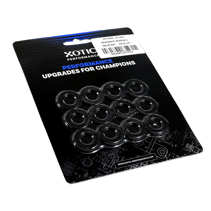 Standard Washer 0.87" ID, 0.51" OD, 0.120" Thickness x 12 pcs