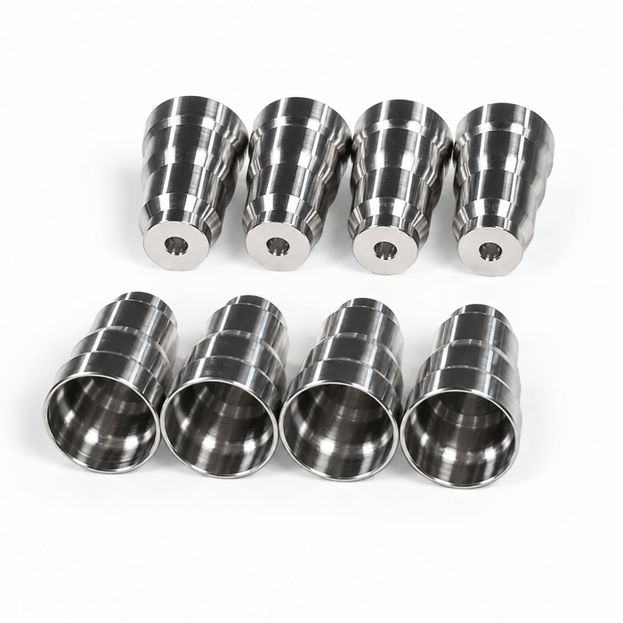 Billet Stainless Steel Injector Cup Sleeve Set (Set of 8) - 1994-2003 Ford 7.3L Power Stroke IC730-SS