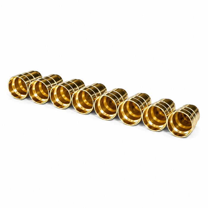 Brass Injector Cup Sleeve Set (Set of 8) - 1994-2003 Ford 7.3L Power Stroke IC730