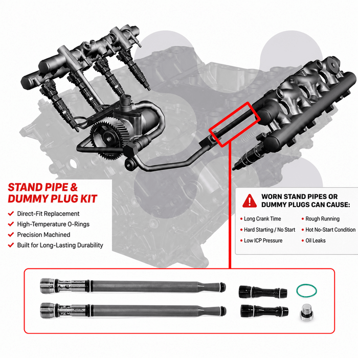Complete High-Pressure Oil System Repair Bundle - 2004.5-2010 Ford 6.0L Power Stroke SP100-OR100-IP100