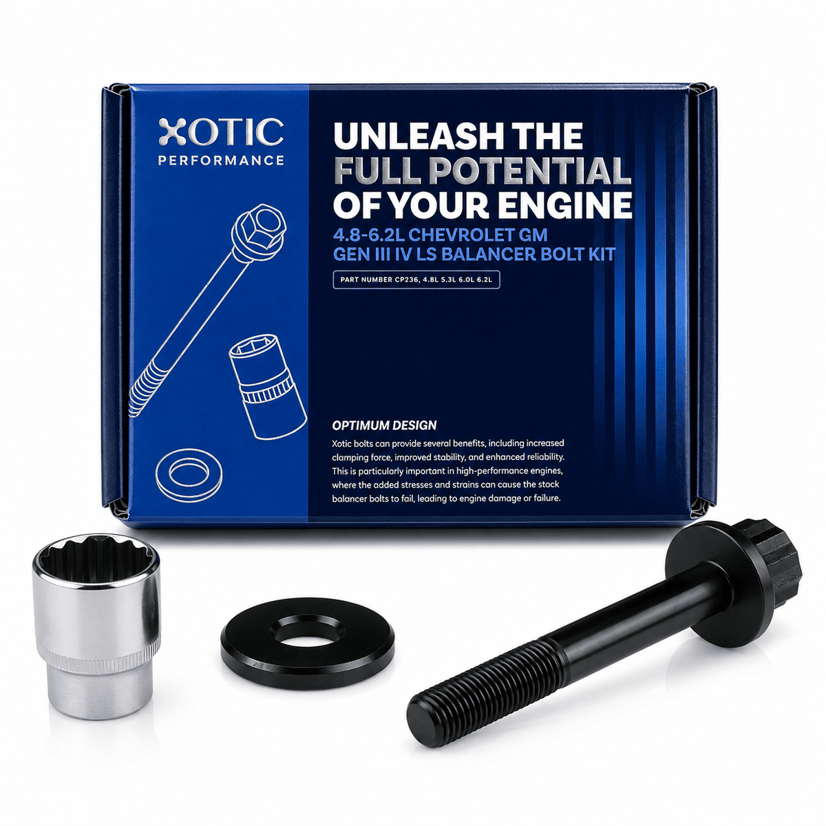 Harmonic Balancer Bolt - 1997-2015 Chevrolet GM Gen III/IV LS 4.8-6.2L CP236