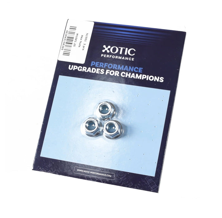 Hex Nuts M10 x 1.25, Socket Size 15mm x 3 Pcs N1501