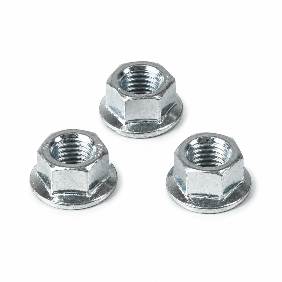 Hex Nuts — M10 × 1.25 · 15 mm socket