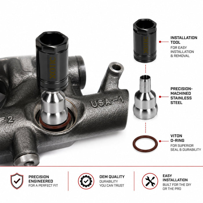 High-Pressure Oil Rail Ball Tube Socket Leak Repair Removal Tool - 2003-2010 6.0L Ford Power Stroke OR100