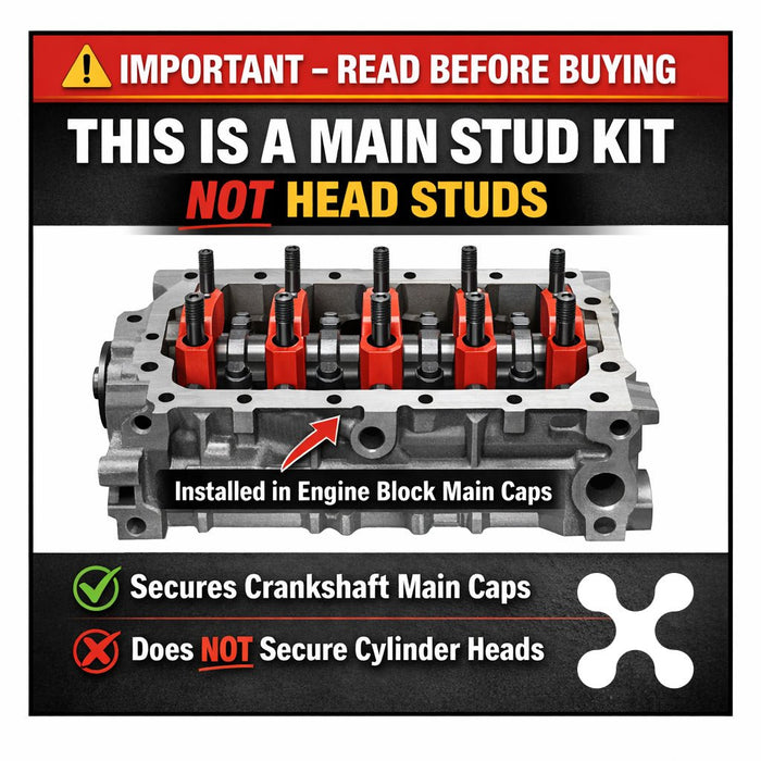 Main Stud Kit for 1993–2002 2.5L KL V6 Mazda MX - 6, 626, Millenia, Ford Probe GT MP882
