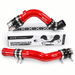 Red Turbo Intercooler Hot & Cold Charge Pipe Combo - 2017-2026 6.7L Ford Power Stroke HP200-LP100