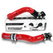 Red Turbo Intercooler Hot & Cold Charge Pipe Combo For 2011 - 2016 Ford Power Stroke 6.7L HP200-LP200