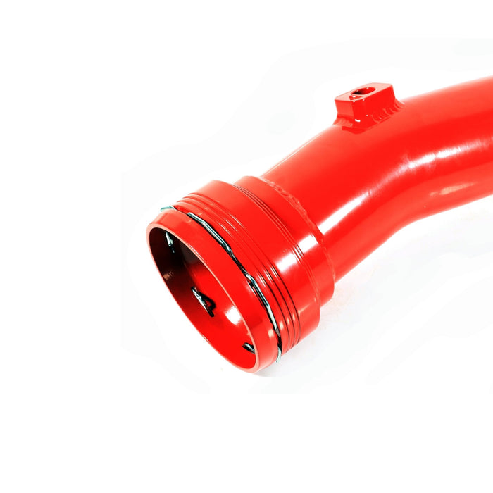 Red Turbo Intercooler Outlet Cold Side Charge Pipe For 2011 - 2016 Ford Power Stroke 6.7L LP200