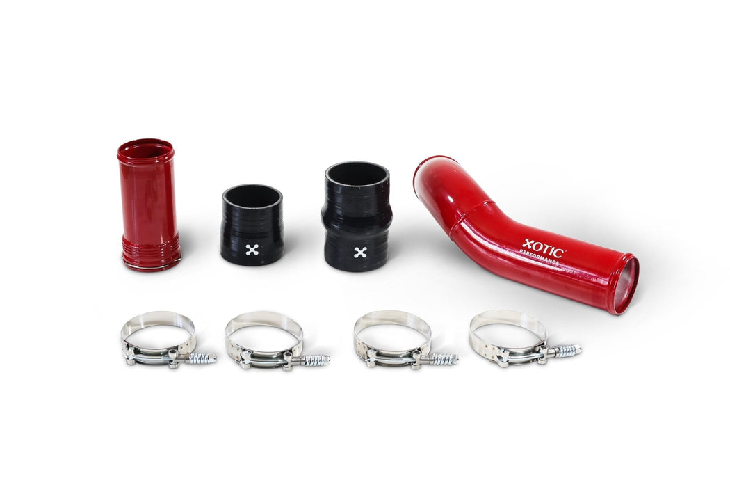 Red Turbo Intercooler Outlet Hot Side Charge Pipe For 2011 - 2026 Ford Power Stroke 6.7L Standard Output HP200