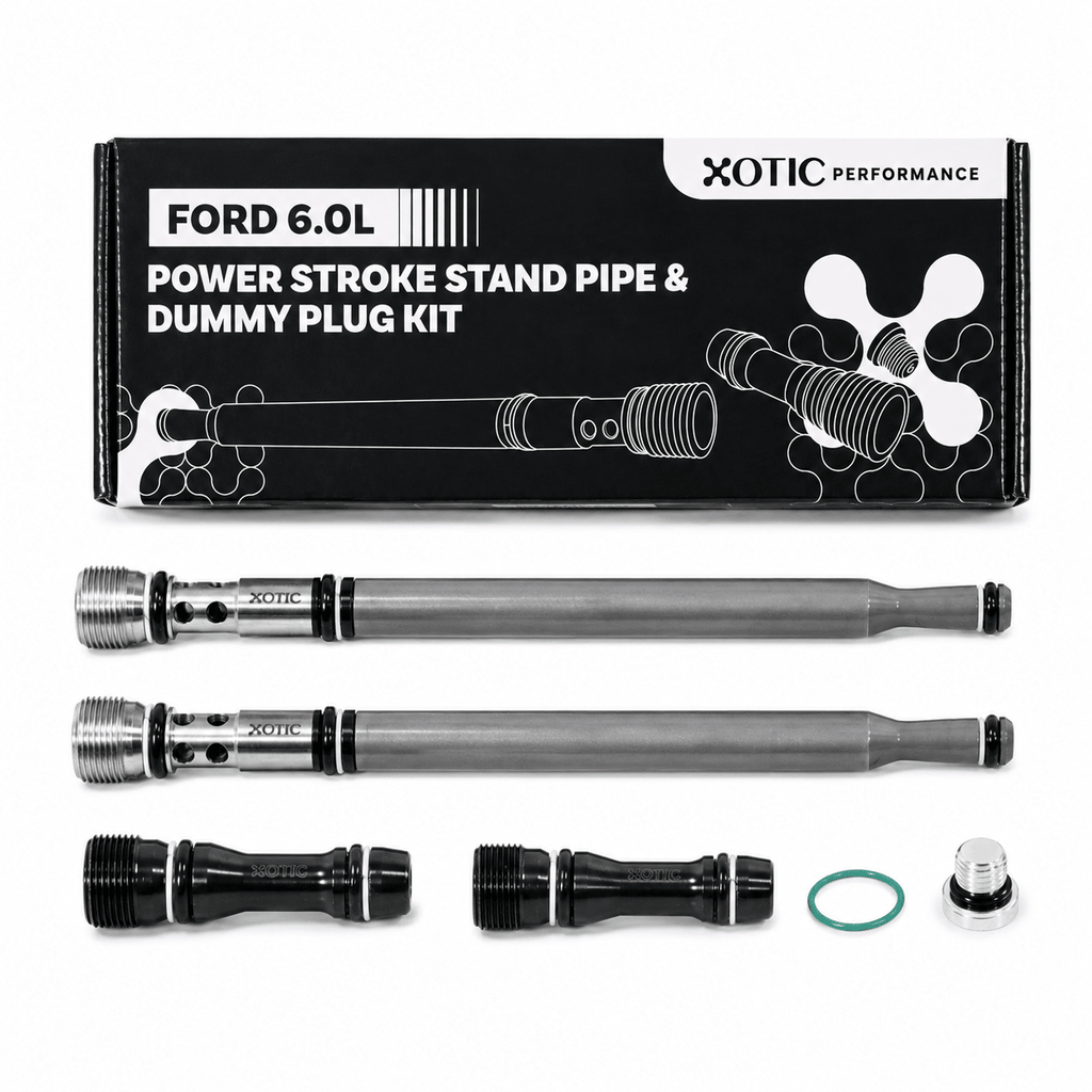 P.FSQ special pup③ Stand Pipe & Dummy Plug Kit 2004–2010 Ford 6.0L Powerstroke E/F-Series