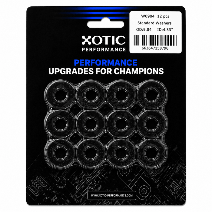 Standard Washer 0.31" ID, 0.55" OD, 0.120" Thickness x 12 pcs W0904