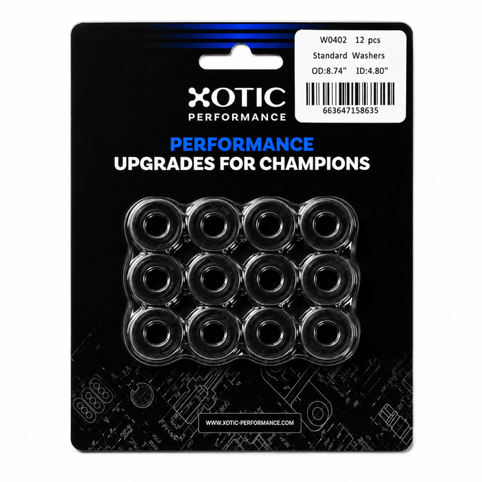 Standard Washer 0.47" ID, 0.88" OD, 0.120" Thickness x 12 pcs W0401