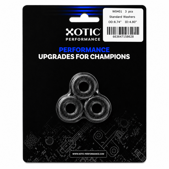 Standard Washer 0.47" ID, 0.88" OD, 0.120" Thickness x 3 pcs W0401