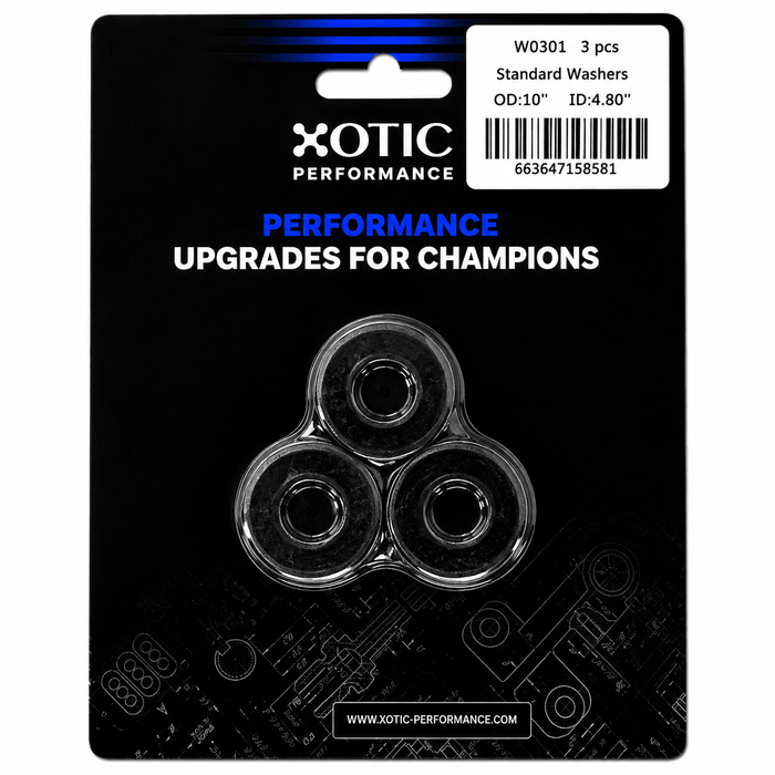 Standard Washer 0.472" ID, 0.995" OD, 0.120" Thickness x 3 pcs W0301