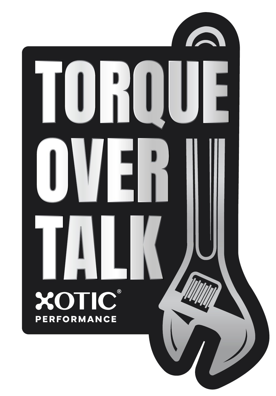 Torque Over Talk Sticker x 1