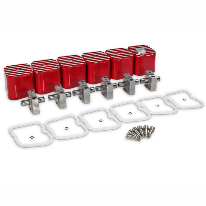 Valve Covers & Rocker Arm Pedestal Assembly Kit For 1989 - 1998 12V 5.9L Dodge Cummins VC100-CP200