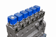VC300 blue valve covers on a grey Cummins engine — gallery photo 8