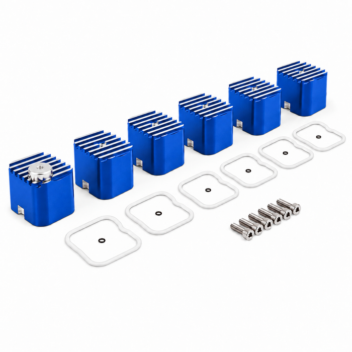 VC300 blue valve covers for 1989-1998 12V 5.9L Dodge Cummins — digitally recolored from VC100
